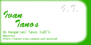 ivan tanos business card